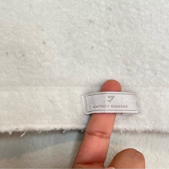 Gymshark Whitney Eyelash Knit Bandeau White Cream Size Small Athleisure Lounge - Picture 8 of 9